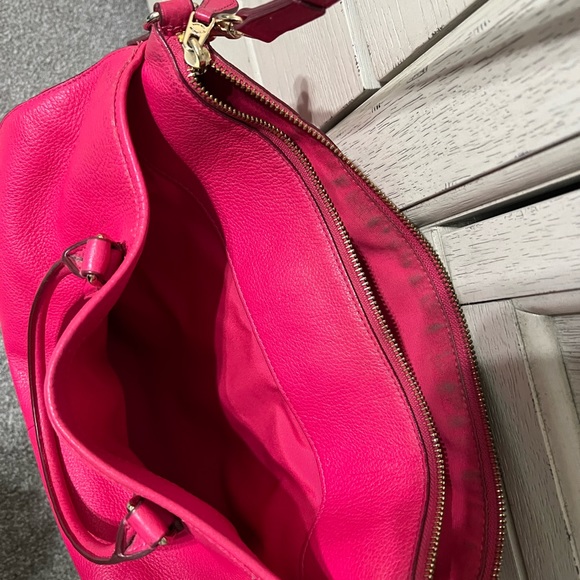 Hot pink Coach medium to large satchel handbag - Picture 5 of 7